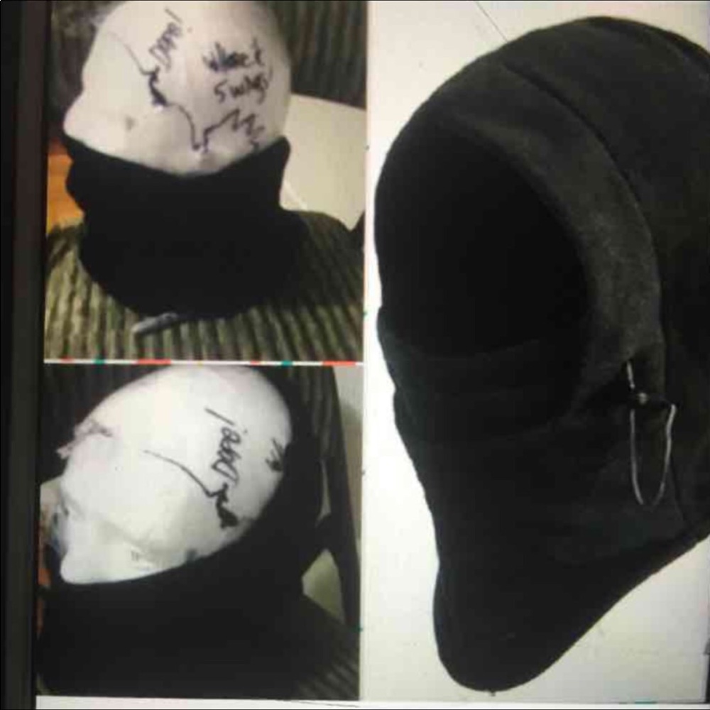 New face fleece ski mask hat & scarf 2 in 1 fi…